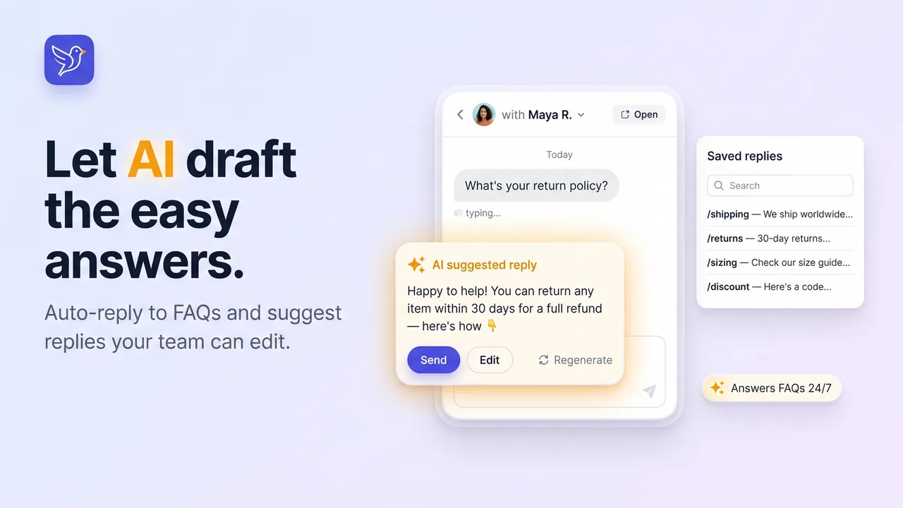 HelpBird: Live Chat & Inbox screenshot 6